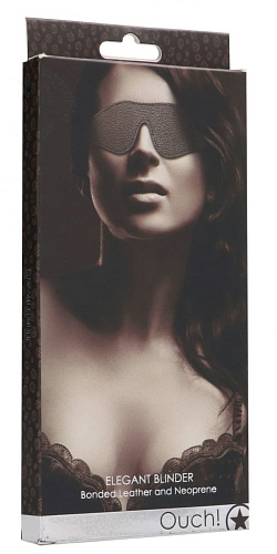 Серая маска на глаза Shots Media BV Elegant Blinder OU242GRY