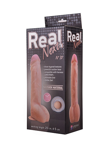 Гигантский телесный фаллоимитатор на присоске LOVETOY (А-Полимер) REAL Next №31 563103 (23,5 см)
