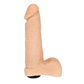 Телесная насадка-фаллос для трусиков с плугом LOVETOY (А-Полимер) 201500 (19 см)