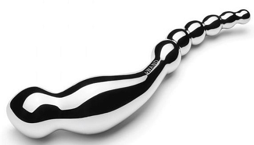 Серебристый анальный стимулятор Le Wand Swerve LW-024 (19,6 см)