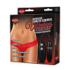 Красные трусики с вибрацией на радиопульте Hustler HVP06-RED (размеры S-M)