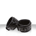 Чёрные соединенные цепью наручи NS Novelties SINFUL WRIST CUFFS NSN-1223-13