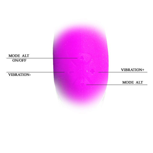 Перезаряжаемый лиловый анальный вибромассажёр Baile Amour BI-014108-2