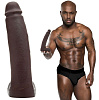 Коричневый реалистичный фаллоимитатор Fleshlight Fleshjack Boys — Milan Christopher FL250 (23 см)