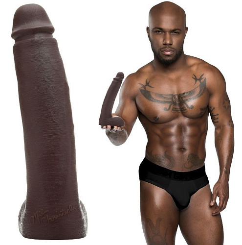 Коричневый реалистичный фаллоимитатор Fleshlight Fleshjack Boys — Milan Christopher FL250 (23 см)