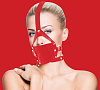 Красный кожаный кляп Shots Media BV Leather Mouth Gag OU148RED