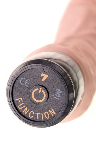 Телесный реалистичный мультискоростной вибратор A-toys 761039 (20,2 см)