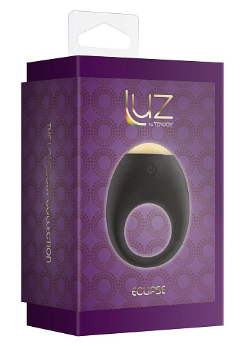 Чёрное эрекционное кольцо Toy Joy Eclipse Vibrating Cock Ring 3006010294