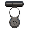 Чёрное эрекционное кольцо для двойного проникновения Pipedream Posable Partner Double Penetrator PD5930-23