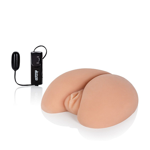 Реалистичная попка и вагина с вибрацией телесного цвета California Exotic Novelties Vivid Raw Teen Assterbator SE-7520-10-3