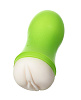 Мастурбатор-вагина телесного цвета в зелёной колбе A-toys 763006