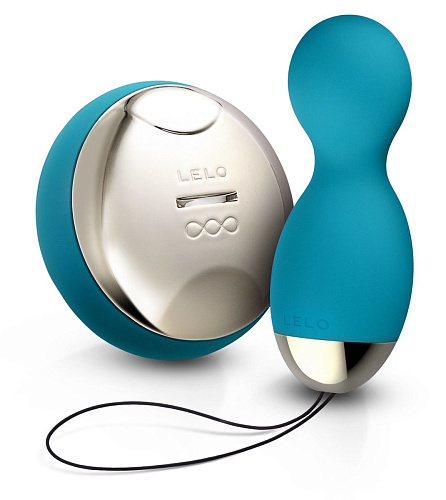 Бирюзовые вагинальные шарики с ДУ Lelo Hula Beads Ocean Blue LEL7541