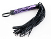 Пурпурный флоггер с кружевной ручкой ToyFa 715003
