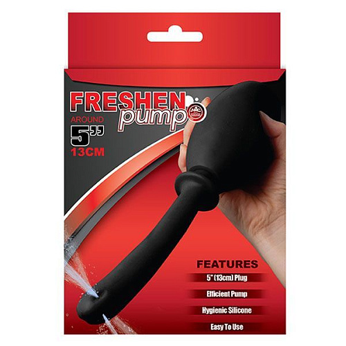 Чёрный удлиненный анальный душ NMC FRESHEN PUMP 111813