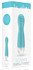 Голубой вибратор с покрытой шишечками головкой Shots Media BV Lowri LOV006TUR (15 см)
