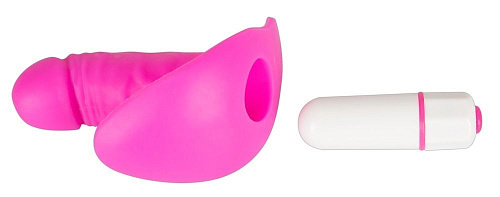 Вибростимулятор с вагинальной пробкой розового цвета Orion My Little Secret 0582131