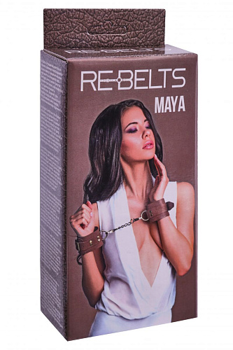 Коричневые кожаные наручи Rebelts Maya 7745-02rebelts