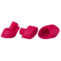 Набор из 3 насадок красного цвета увеличенного размера для вакуумного стимулятора Womanizer 2GO 0531251