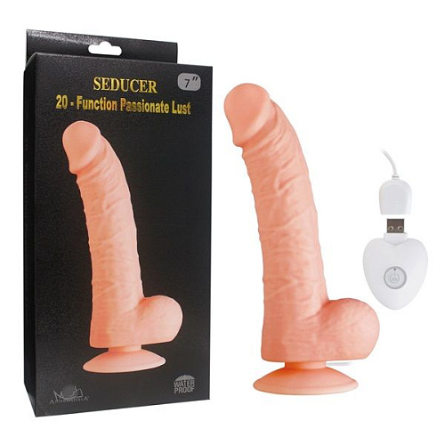 Телесный вибратор Howells SEDUCER 20 Function Passionate Lust 170316Flesh (22,5 см)