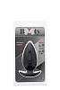Чёрная анальная пробка Dream Toys BOOTYFUL ANAL PLUG MEDIUM BLACK 21012 (9,8 см)