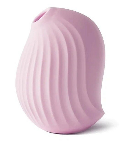 Нежно-розовый вакуум-волновой стимулятор с вибрацией и базой-ночником Cuddly Bird CB-PK