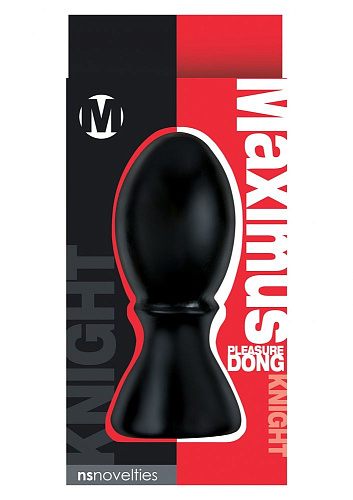 Чёрный анальный стимулятор NS Novelties Maximum Pleasure Dong Knight NSN-0415-33 (17,5 см)