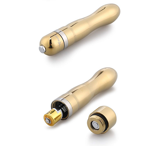 Классический золотистый вибратор Bior toys Notabu NTU-80426 (12 см)