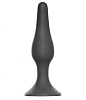 Темно-серая анальная пробка Lola toys Slim Anal Plug Large 4205-04Lola (12,5 см)
