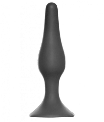Темно-серая анальная пробка Lola toys Slim Anal Plug Large 4205-04Lola (12,5 см)