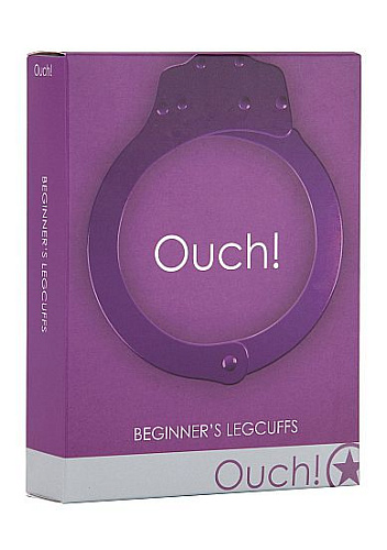 Металлические фиолетовые оковы Shots Media BV Pleasure Legcuffs OU006PUR