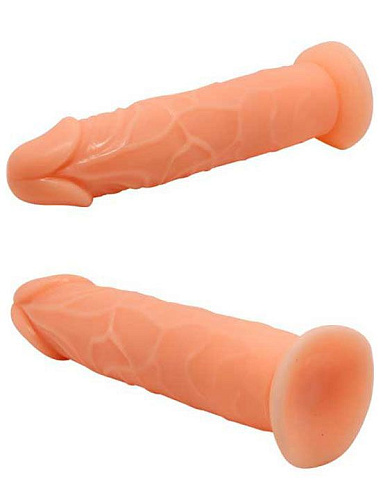 Телесный фаллоимитатор на присоске Eroticon 30027 (19,8 см)