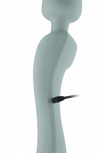 Мятный перезаряжаемый жезловый вибратор Shots Media BV Flowing MJU003MNT