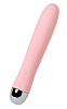 Розовый силиконовый вибратор с функцией нагрева и пульсирующими шариками ToyFa FAHRENHEIT 796005 (19 см)