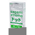 Презервативы зелёные с точкам Sagami Xtreme Type-E №10