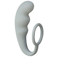 Серое эрекционное кольцо с анальным стимулятором Lola toys Mountain Range Anal Plug 4218-02Lola