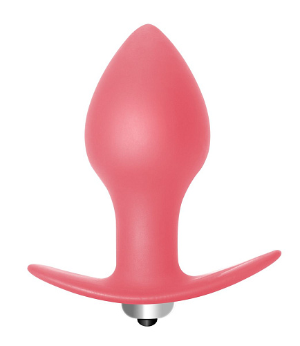 Розовая анальная пробка с вибрацией Lola toys Bulb Anal Plug 5003-01lola (10 см)