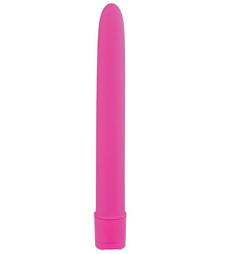Гладкий классический вибратор розового цвета Dream Toys BASICX MULTISPEED VIBRATOR PURPLE 6INCH 20660 (15 см)