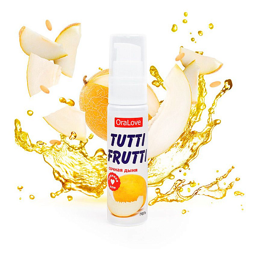 Гель-смазка со вкусом сочной дыни Биоритм Tutti-frutti LB-30013 (30 гр)