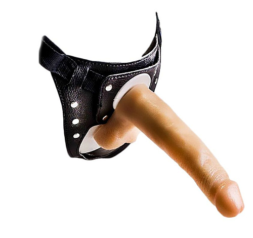 Фаллоимитатор телесного цвета на трусиках с плагом LOVETOY (А-Полимер) 281803 (16,5 см)