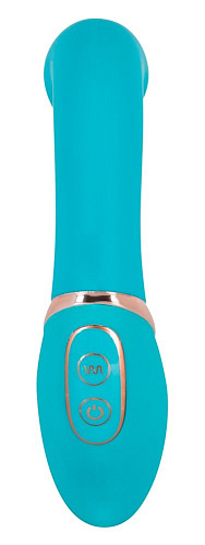 Голубой стимулятор точки G с золотистой каймой Orion 0585238 (15,5 см)