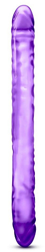 Фиолетовый двусторонний фаллоимитатор Blush Novelties 18 inch Double Dildo BL-36791 (45 см)