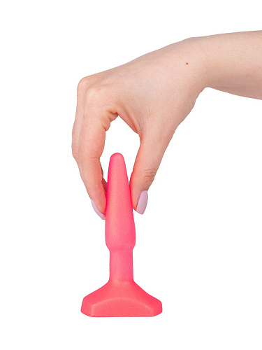 Розовый гелевый плаг на широком основании LOVETOY (А-Полимер) 432700 (11,5 см)