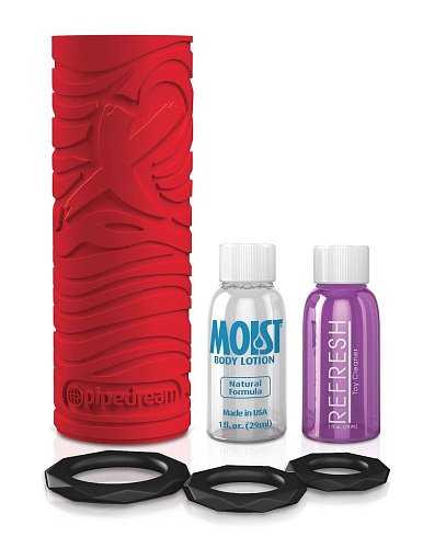 Красный мастурбатор Pipedream EZ Grip Stroker RD515