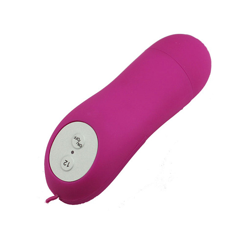 Миниатюрная розовая вибропуля с выносным пультом Baile BI-014146