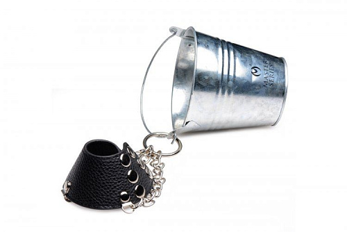 Утяжка на мошонку с ведром для груза XR Brands Hells Bucket Ball Stretcher AF309