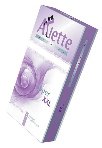 Увеличенные презервативы Arlette Premium Super XXL 820 (6 шт)