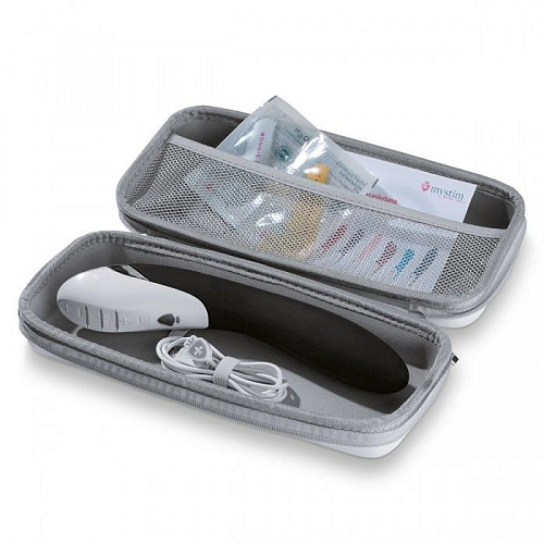 Чёрный вибратор с электростимуляцией MyStim Tickling Truman Black Edition 46867 (27 см)