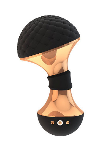 Чёрный вибромассажёр Shots Media BV Enoki VIVE006BLK (12,5 см)