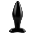 Анальная конусообразная пробка в чёрном цвете Pipedream Medium Silicone Plug PD4603-23 (13 см)
