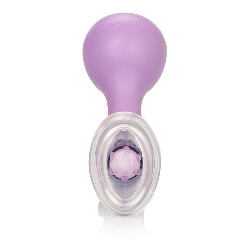 Клиторальная мини-помпа фиолетового цвета с вибрацией California Exotic Novelties Penetrating Mini Clitoral Pump SE-0604-14-3